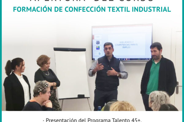 Formación textil para mujeres de más de 45 años